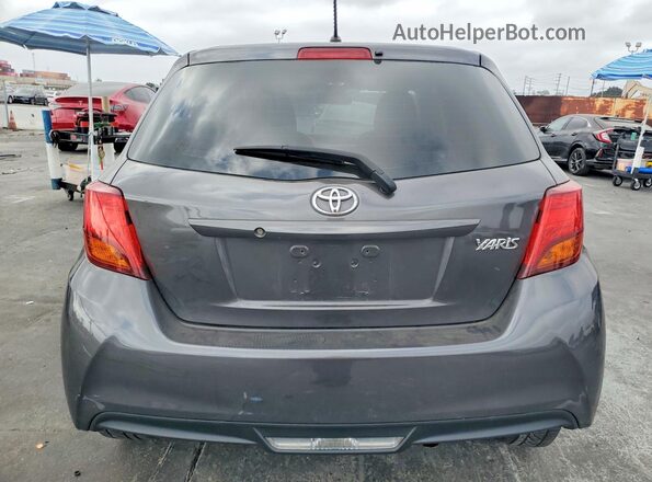 VNKKTUD32HA077803 2017 TOYOTA YARIS Gray Вид ззаду