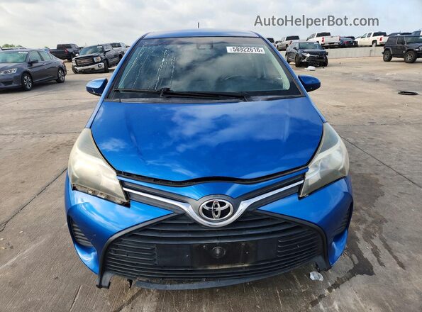 VNKKTUD32HA083374 2017 TOYOTA YARIS Blue Вид спереду