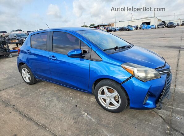 VNKKTUD32HA083374 2017 TOYOTA YARIS Blue Передня права чверть