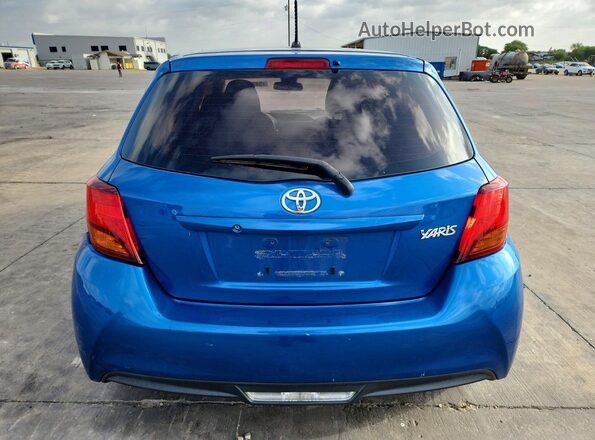 VNKKTUD32HA083374 2017 TOYOTA YARIS Blue Вид ззаду
