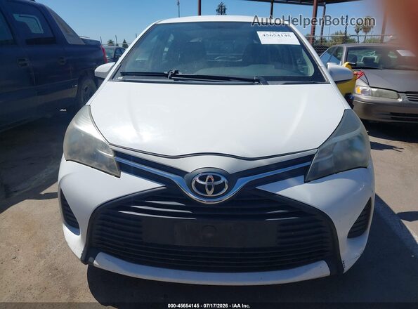 VNKKTUD33GA069367 2016 TOYOTA YARIS White ხელსაწყოთა პანელის ხედი