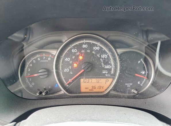 VNKKTUD33HA084694 2017 TOYOTA YARIS White Вид щитка приладів