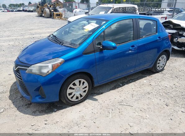VNKKTUD37GA063538 2016 TOYOTA YARIS Blue წინა მარცხენა ხედი სამი მეოთხედიდან