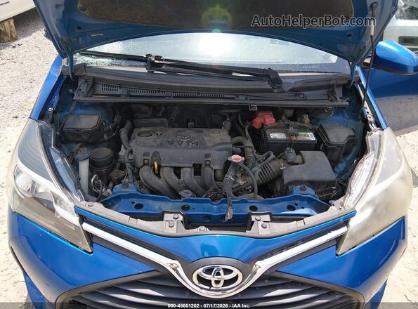 VNKKTUD37GA063538 2016 TOYOTA YARIS Blue უკანა ხედი