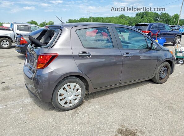 VNKKTUD39HA075644 2017 TOYOTA YARIS Gray Tył prawy