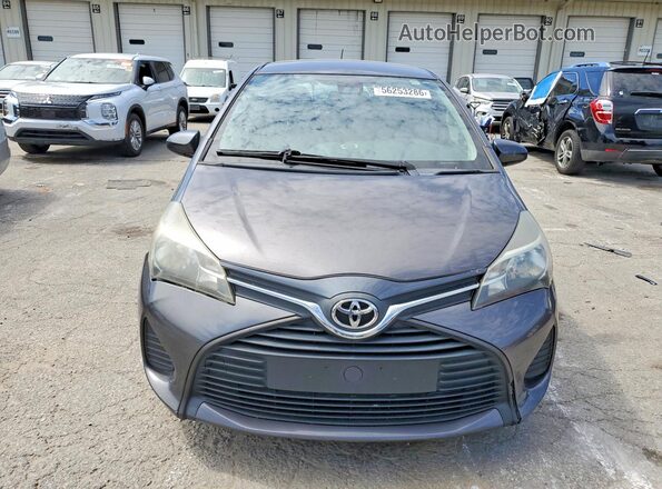 VNKKTUD39HA075644 2017 TOYOTA YARIS Gray Widok z przodu