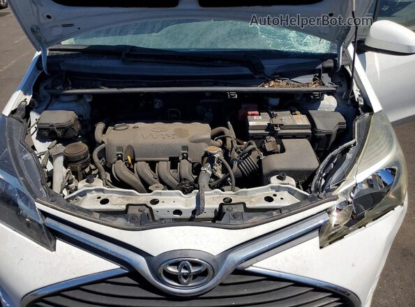VNKKTUD3XGA058396 2016 TOYOTA YARIS White Vista interior trasera