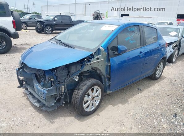 VNKKTUD3XGA064361 2016 TOYOTA YARIS Blue Vista tres cuartos delantera izquierda