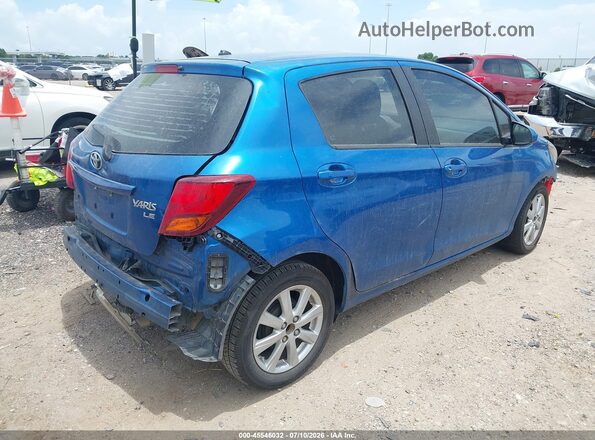 VNKKTUD3XGA064361 2016 TOYOTA YARIS Blue Trasero derecho