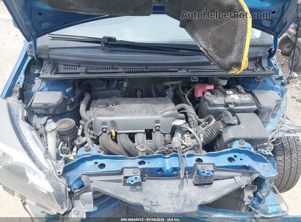 VNKKTUD3XGA064361 2016 TOYOTA YARIS Blue Vista trasera