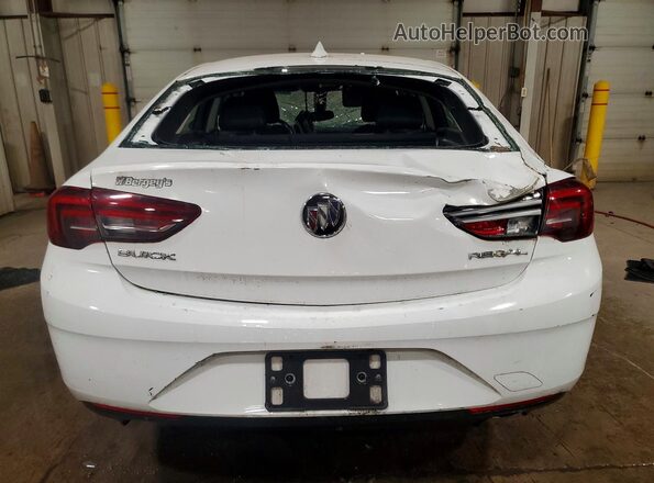W04GL6SX2J1144187 2018 BUICK REGAL White Widok z tyłu
