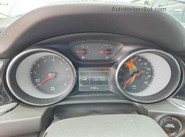 W04GL6SX6J1133953 2018 BUICK REGAL Black Вид щитка приладів