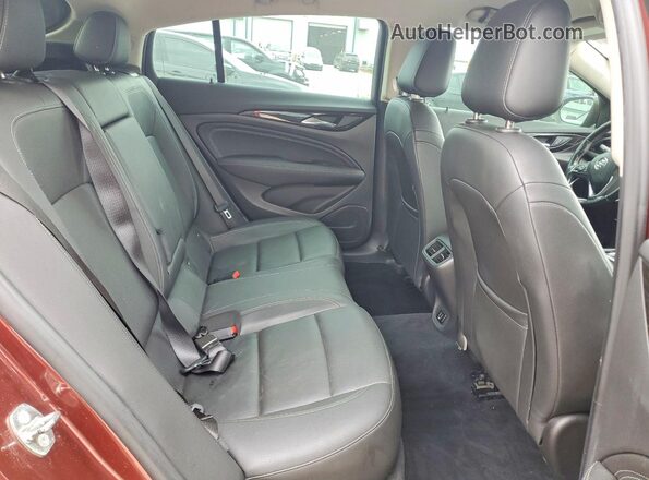 W04GP6SX5J1119630 2018 BUICK REGAL Burgundy Rear seats view