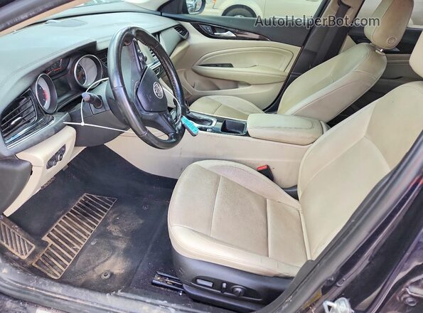 W04GP6SX6J1132676 2018 BUICK REGAL Black Вид салону спереду