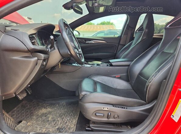 W04GS6SS3J1103896 2018 BUICK REGAL Red Vista interior delantera