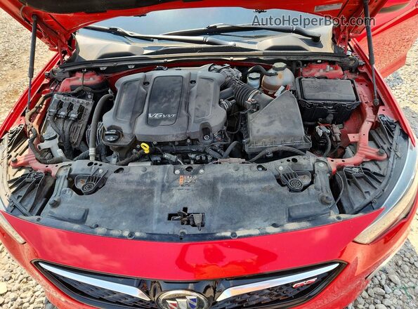 W04GS6SS3J1103896 2018 BUICK REGAL Red Vista interior trasera