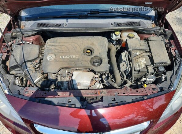 W04WH3N57JG055573 2018 BUICK CASCADA Maroon Rear interior view