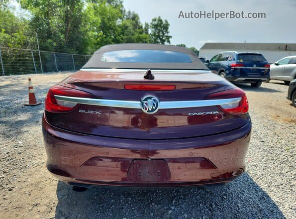W04WH3N57JG055573 2018 BUICK CASCADA Maroon Rear view