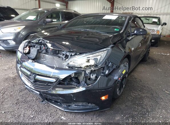 W04WJ3N57KG332874 2019 BUICK CASCADA Black Առջևի ձախ երեք քառորդ տեսարան