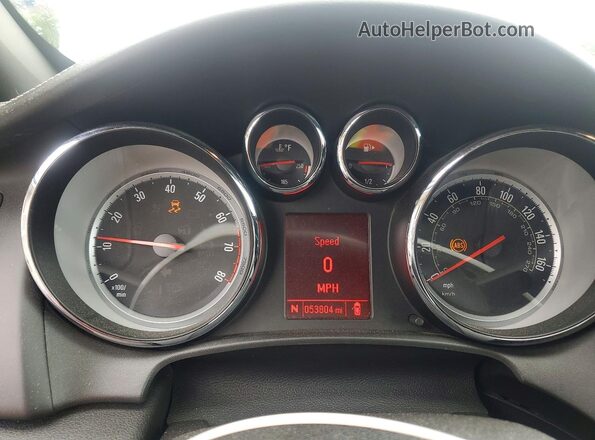 W04WT3N58GG045593 2016 BUICK CASCADA Белый Вид щитка приборов