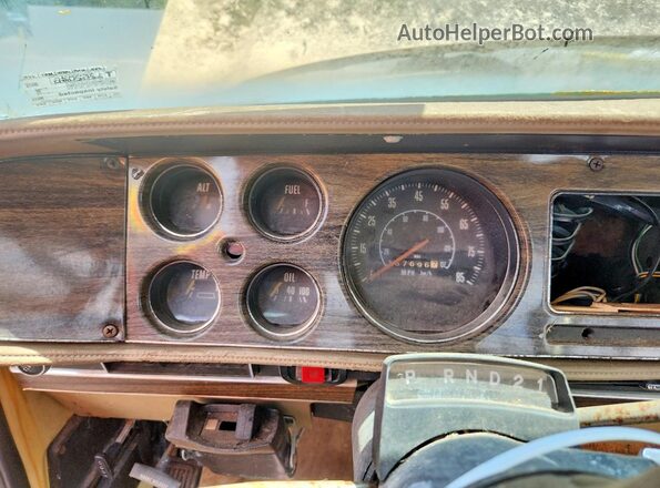 W14JF9S164997 1979 DODGE W150 Двухцветный Вид щитка приборов