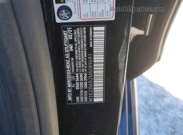 W1K2J5KB2MA089691 2021 MERCEDES-BENZ CLS-CLASS Black Engine compartment view