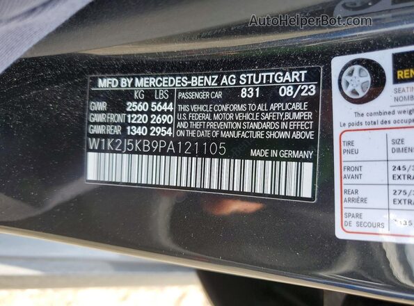W1K2J5KB9PA121105 2023 MERCEDES-BENZ CLS-CLASS Black Widok komory silnika