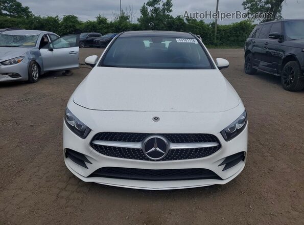 W1K3F4HB6NJ372913 2022 MERCEDES-BENZ A White Front view