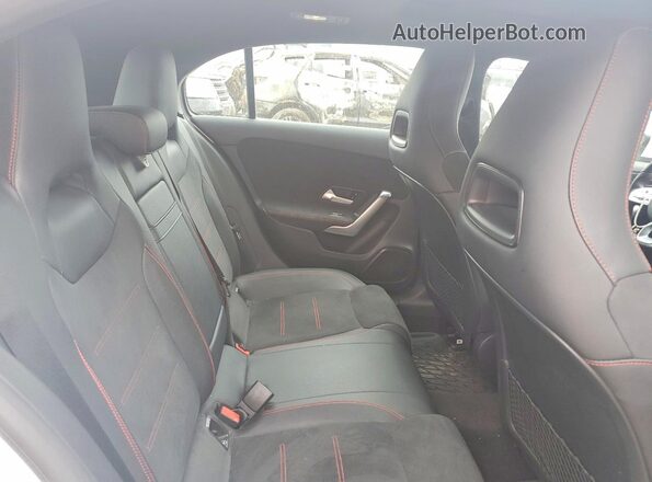 W1K3F4HB6NJ372913 2022 MERCEDES-BENZ A White Rear seats view