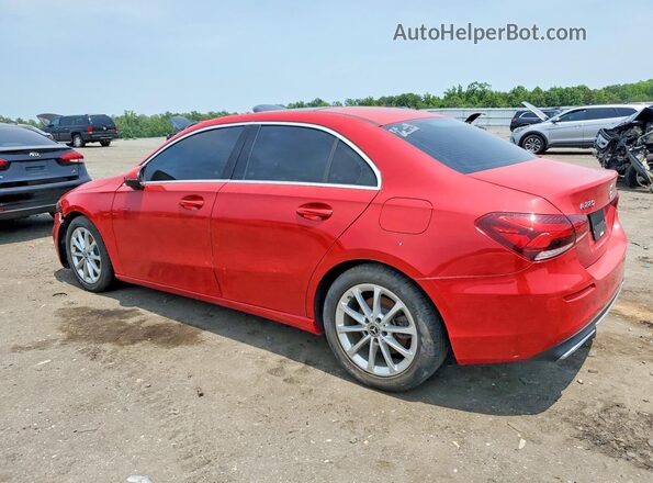 W1K3G4EB1LW047409 2020 MERCEDES-BENZ A Red Rear left