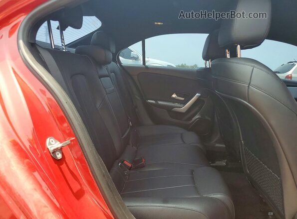 W1K3G4EB1LW047409 2020 MERCEDES-BENZ A Red Rear seats view