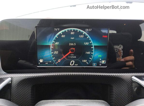 W1K3G4EB2LW047449 2020 MERCEDES-BENZ A Gray Widok zestawu wskaźników
