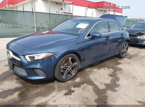 W1K3G4EB3NJ355665 2022 MERCEDES-BENZ A 220 Blue წინა მარცხენა ხედი სამი მეოთხედიდან