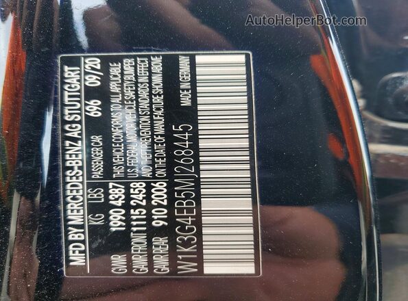W1K3G4EB5MJ268445 2021 MERCEDES-BENZ A Черный Вид подкапотного пространства