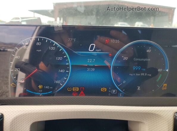 W1K3G4EB6NJ363758 2022 MERCEDES-BENZ A Белый Вид щитка приборов