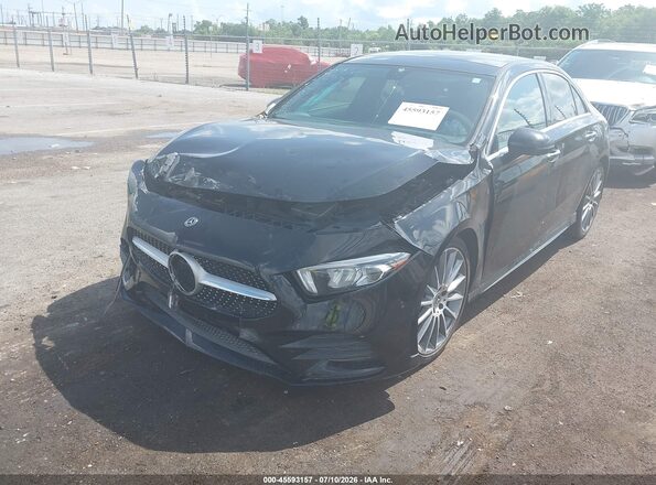 W1K3G4EB8LJ206178 2020 MERCEDES-BENZ A 220 Черный Передняя левая четверть