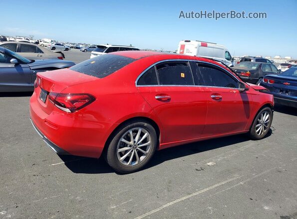 W1K3G4EBXLW043763 2020 MERCEDES-BENZ A Red Trasero derecho