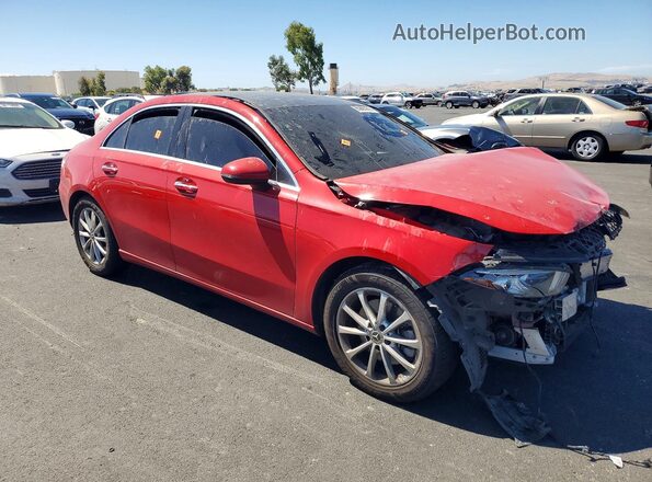 W1K3G4EBXLW043763 2020 MERCEDES-BENZ A Red Delantero derecho