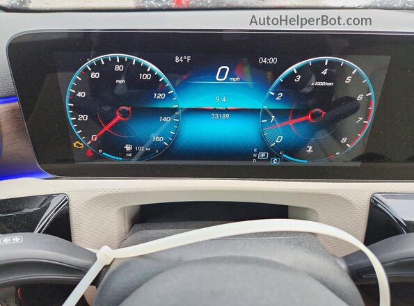 W1K3G4FB2MJ288506 2021 MERCEDES-BENZ A White Vista del cuadro de instrumentos