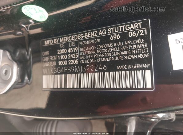 W1K3G4FB9MJ322246 2021 MERCEDES-BENZ A Black Շարժիչի բաժամունքի տեսք