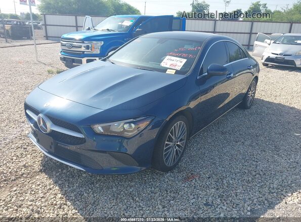 W1K5J4HB6MN205448 2021 MERCEDES-BENZ CLA 250 Синий Передняя левая четверть