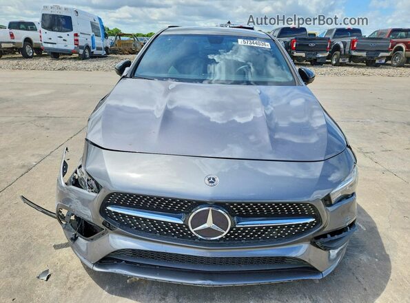 W1K5J4HB6NN322738 2022 MERCEDES-BENZ CLA-CLASS Gray Вид спереду