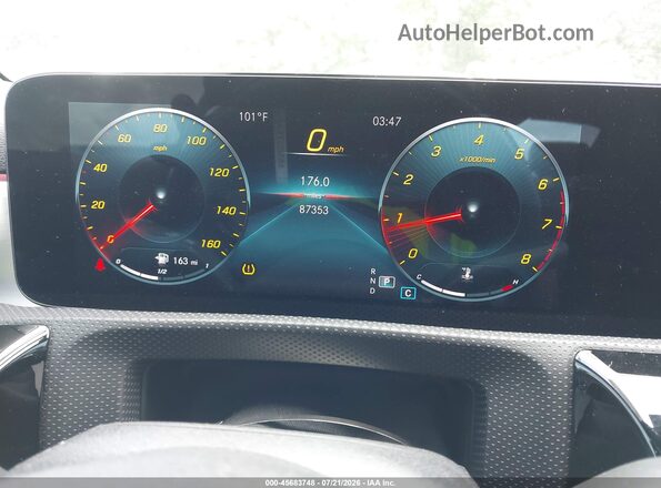 W1K5J4HB7MN148709 2021 MERCEDES-BENZ CLA 250 Red Rear seats view