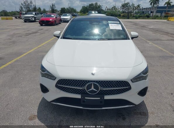W1K5J4HB7SN512916 2025 MERCEDES-BENZ CLA-CLASS White Սարքավորումների վահանակի տեսք