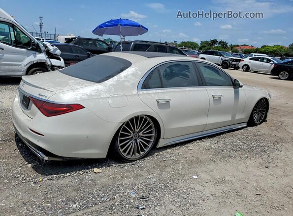 W1K6G6DB0NA160147 2022 MERCEDES-BENZ S White Задня права чверть