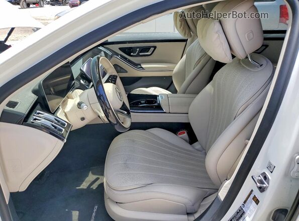 W1K6G6DB0NA160147 2022 MERCEDES-BENZ S White Вид салону спереду