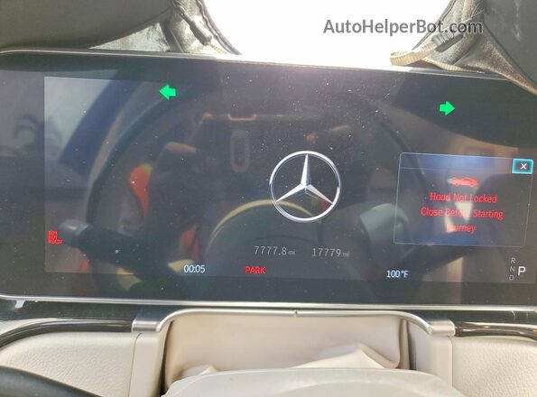 W1K6G6DB0NA160147 2022 MERCEDES-BENZ S White Вид щитка приладів