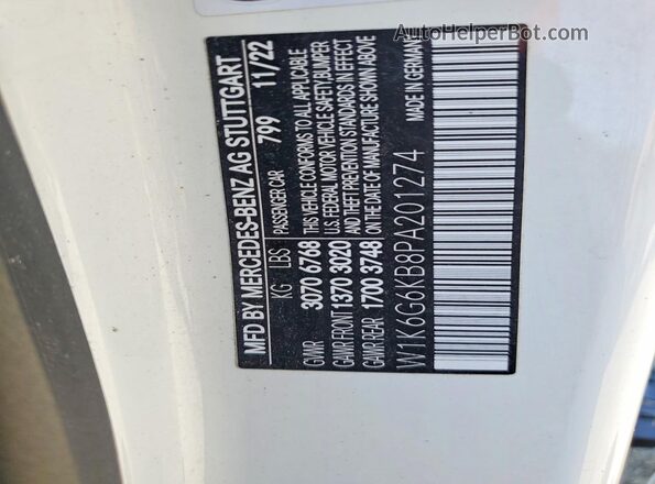 W1K6G6KB8PA201274 2023 MERCEDES-BENZ S White Engine compartment view