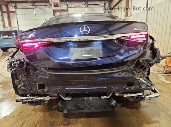 W1K6G7GB0PA232162 2023 MERCEDES-BENZ S Blue Rear view