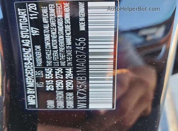 W1K7X5KB1MA037456 2021 MERCEDES-BENZ AMG Black Widok komory silnika